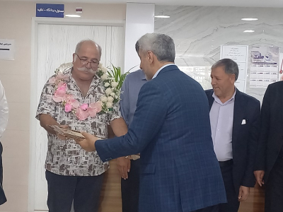 تجلیل از خیر نیک‌اندیش در تجهیز بانک خون بیمارستان بوعلی چادگان
