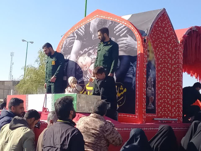 حضور منسجم کارکنان بیمارستان بوعلی چادگان در آیین باشکوه تشییع شهدای گمنام هشت سال دفاع مقدس