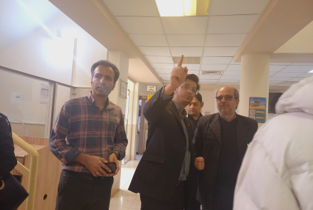 حضور تیم منابع انسانی دانشگاه دربیمارستان بوعلی چادگان