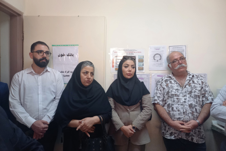 تجلیل از خیر نیک‌اندیش در تجهیز بانک خون بیمارستان بوعلی چادگان