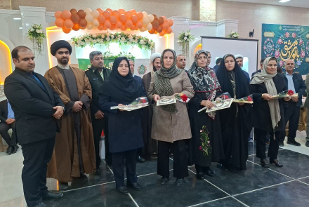 جشن باشکوه میلادحضرت زینب(س) و روز پرستار در بیمارستان بوعلی چادگان 