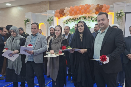 جشن باشکوه میلادحضرت زینب(س) و روز پرستار در بیمارستان بوعلی چادگان 