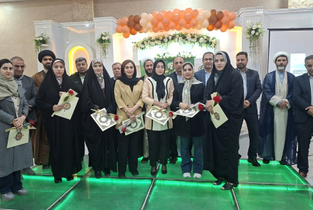 جشن باشکوه میلادحضرت زینب(س) و روز پرستار در بیمارستان بوعلی چادگان 