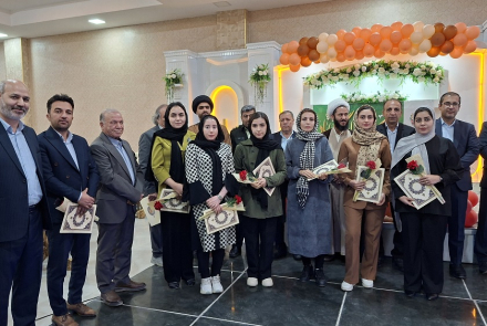 جشن باشکوه میلادحضرت زینب(س) و روز پرستار در بیمارستان بوعلی چادگان 