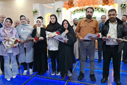 جشن باشکوه میلادحضرت زینب(س) و روز پرستار در بیمارستان بوعلی چادگان 