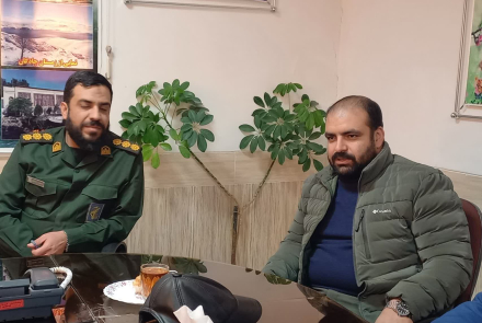  دیداربا فرماندهی و کارکنان محترم ناحیه مقاومت بسیج سپاه چادگان به مناسبت روز پاسدار