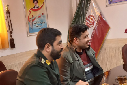  دیداربا فرماندهی و کارکنان محترم ناحیه مقاومت بسیج سپاه چادگان به مناسبت روز پاسدار