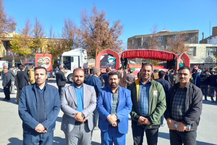 حضور منسجم کارکنان بیمارستان بوعلی چادگان در آیین باشکوه تشییع شهدای گمنام هشت سال دفاع مقدس