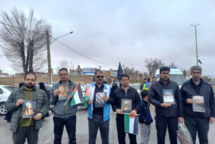 حضورکارکنان بیمارستان بوعلی چادگان در راهپیمایی روزجهانی قدس