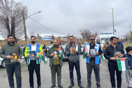 حضورکارکنان بیمارستان بوعلی چادگان در راهپیمایی روزجهانی قدس