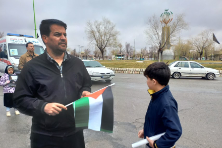حضورکارکنان بیمارستان بوعلی چادگان در راهپیمایی روزجهانی قدس
