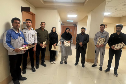 کارگران،ستونهای پایداری بیمارستان بوعلی چادگان