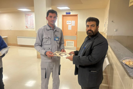 کارگران،ستونهای پایداری بیمارستان بوعلی چادگان