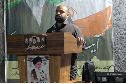 حضور ریاست بیمارستان بوعلی چادگان در تجمعات انقلابی مشهدکاوه