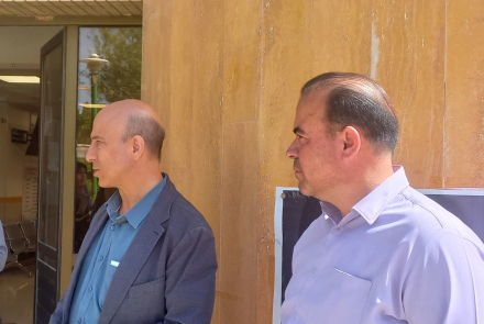 حضورمشاور وزیر ومدیرکل حوزه وزاتی دربیمارستان بوعلی چادگان