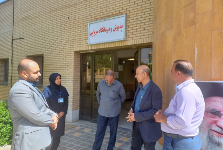 حضورمشاور وزیر ومدیرکل حوزه وزاتی دربیمارستان بوعلی چادگان